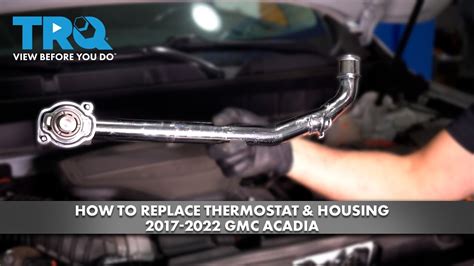 metal thermostat housing|how to replace thermostat housing.